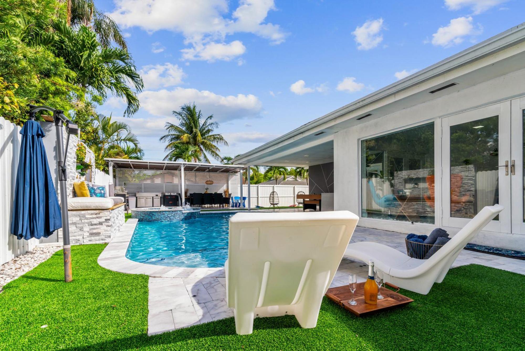 Miami Luxury House W Heated Pool & Jacuzzi别墅 外观 照片