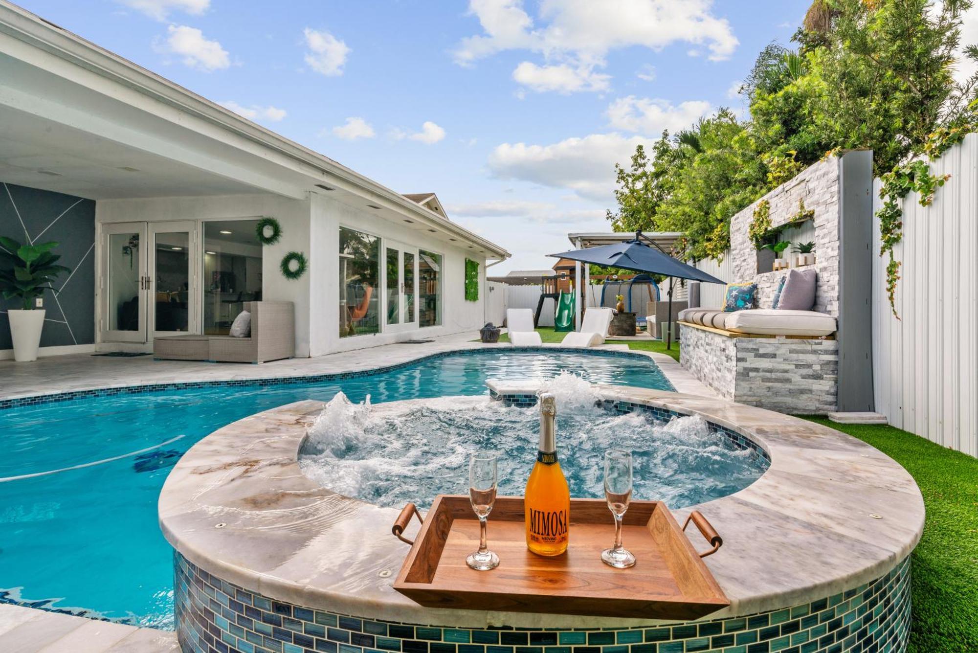 Miami Luxury House W Heated Pool & Jacuzzi别墅 外观 照片