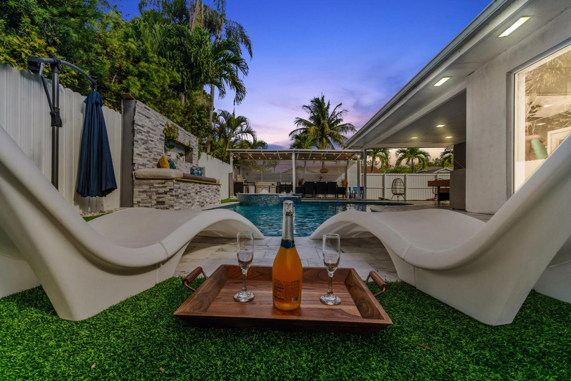 Miami Luxury House W Heated Pool & Jacuzzi别墅 外观 照片