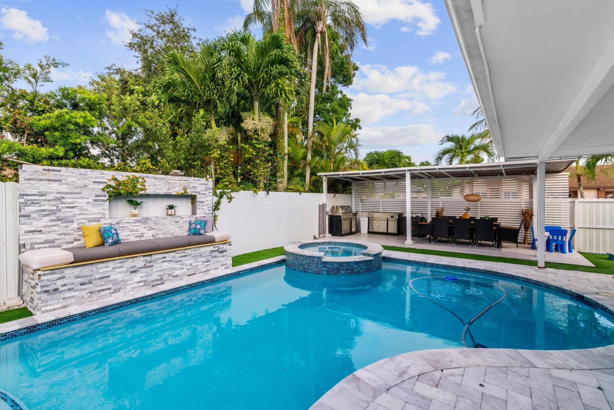Miami Luxury House W Heated Pool & Jacuzzi别墅 外观 照片